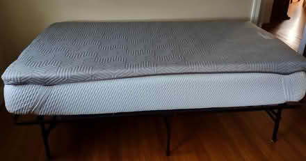 Photo of free Twin Bed & Frame with Topper (North Tonawanda) #2