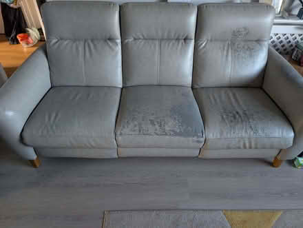 Photo of free Grey Faux leather recliners (Shepton Beauchamp TA19) #1