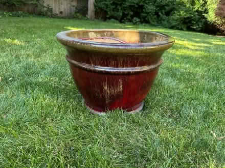 Photo of free Large bell shaped heavy planter (Glencoe, IL) #1
