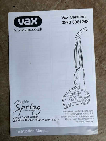 Photo of free Vax carpet cleaning machine. (Cherrybank PH2) #3