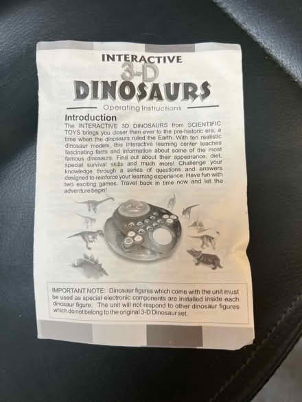 Photo of free Electronic dinosaur interactive toy (Westbrook WA5) #2