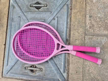 Photo of free 2x pink kids tennis rackets (Waltham Cross EN8) #1