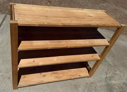 Photo of free Wood Shelf Unit (Cupertino - DeAnza and 280) #1