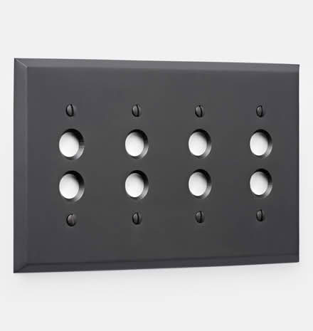Photo of Push-button switch plate 4-gang (Davisville) #1