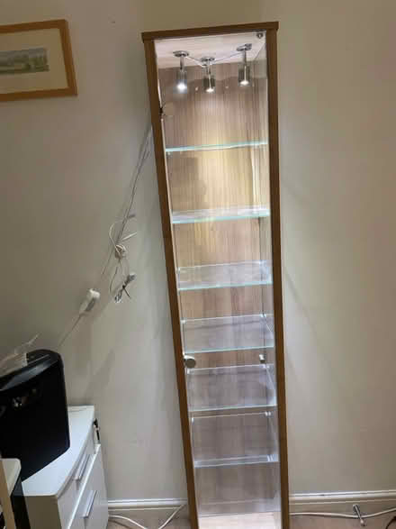 Photo of free Tall glass display case (Petersfield. Ramshill GU31) #1