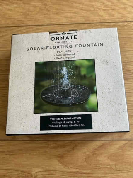 Photo of free Floating solar water fountain (Perdiswell WR3) #1