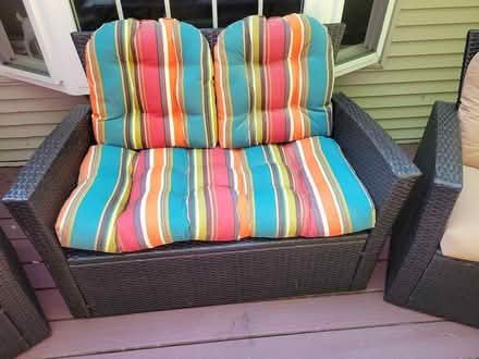 Photo of free Rattan outdoor loveseat (Nashua) #1