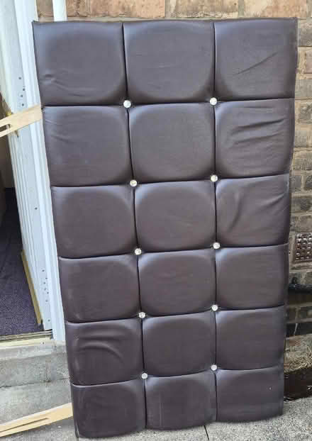 Photo of free Double brown faux leather headboard (Whetstone LE8) #2