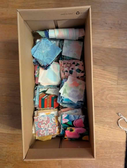 Photo of free Quilt fabric scraps (Laurel/Montpelier) #1