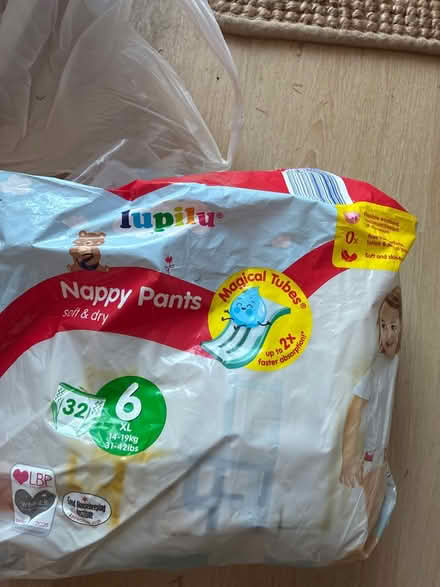 Photo of free Opened pack of size 6 nappy pants (Woodley RG5) #1