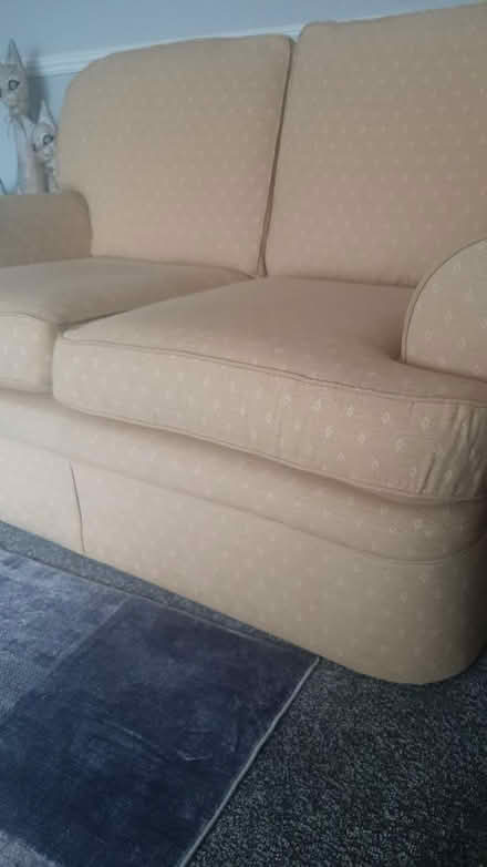 Photo of free 2 seater settee and chair (Gretna DG16) #1