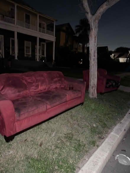 Photo of free couch and loveseat (Central) #1