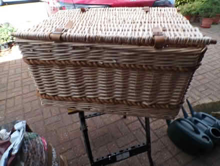 Photo of free Large wicker basket / laundry bin (KT21 Ashtead Surrey) #2