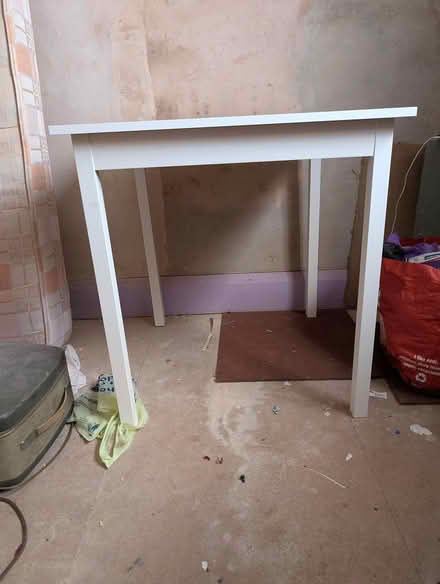Photo of free Compact white table (Wallasey, CH44) #1