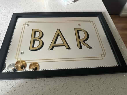 Photo of free Mirrored Bar Sign (Low Fell NE9) #1