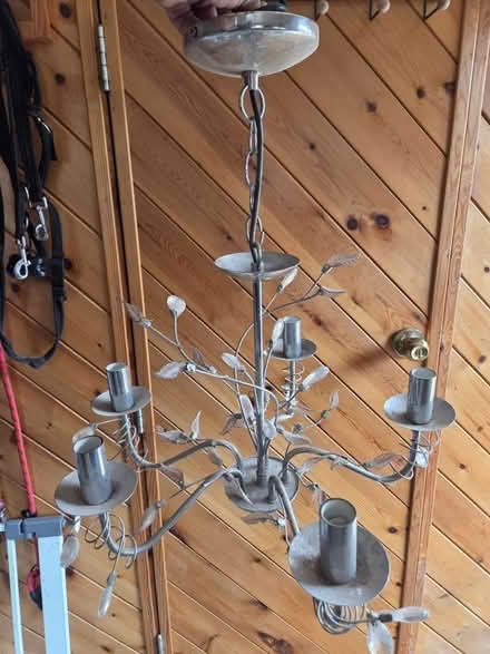 Photo of free Silver ceiling pendant (North Wingfield) #1