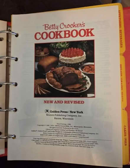 Photo of free 1986 version Betty Crocker Cookbook (Glenview near Northbrook) #2
