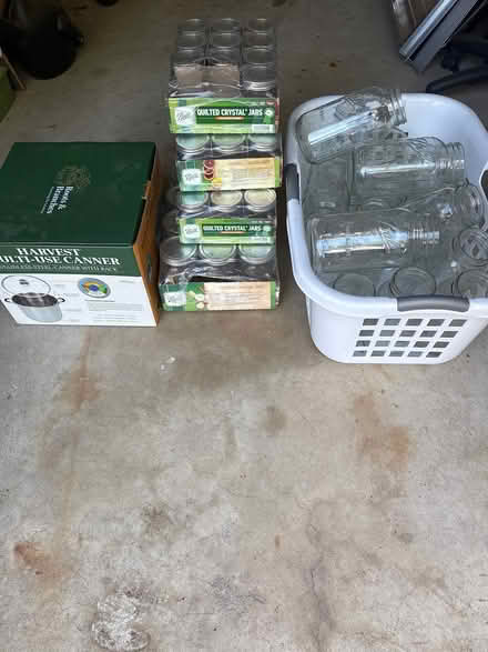 Photo of free Mason jars and multiuse canner (Concord ridge) #1