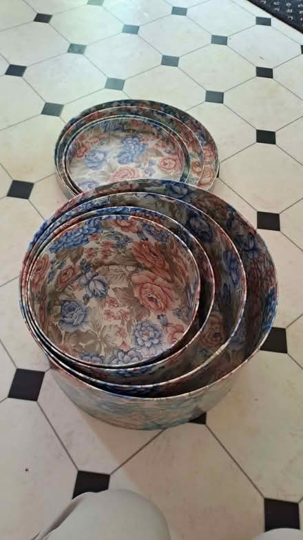 Photo of free Set of 4 nesting round boxes (Sherrard's Green WR14) #1