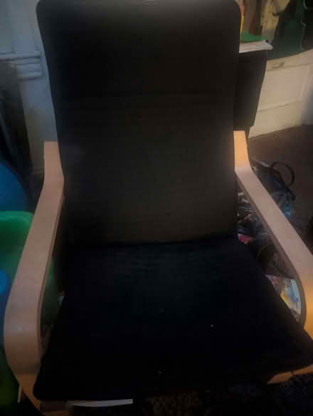 Photo of free Ikea Poang Chair + ottoman (19131) #2