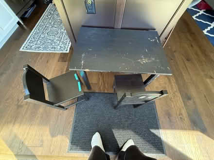 Photo of free Kid table with 2 chairs (Near Roosevelt and Alameda) #3