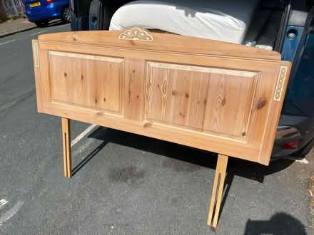 Photo of free Wooden headboard (Brighton) #1