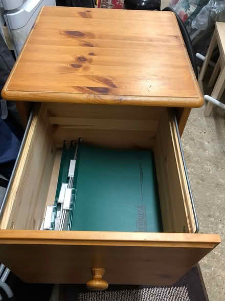Photo of free Wood filing cabinet (North Weald CM16) #3