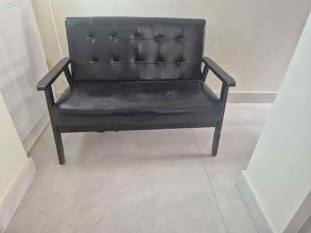 Photo of free Two seater leather sofa (Lingfield RH7) #1