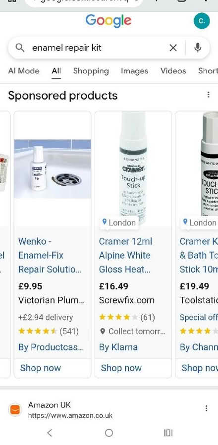 Photo of Enamel touch up paint (Kemptown BN2) #1