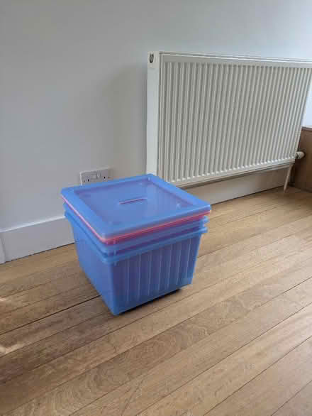 Photo of free 3x stacking, nesting storage boxes (Cammo EH4) #3