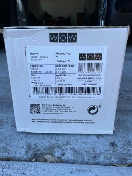 Photo of free Wow Rebel tile. - 2 colors (Redwod City hills) #1