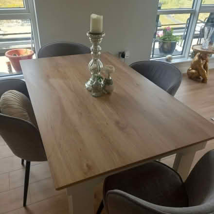 Photo of free Dining table with 4 chairs (Clonsilla) #2