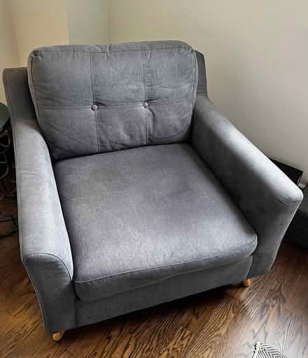 Photo of free 2 seater couch plus arm chair (Print museumDublin 4) #2