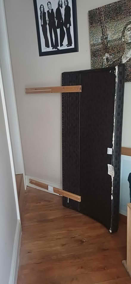 Photo of free Double Divan bed frame & headboard (Bohermore) #1