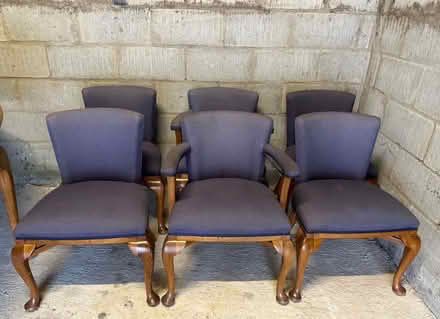 Photo of free Oval Dining Room/Poker Table and Six Chairs (Newton Mearns G77) #4