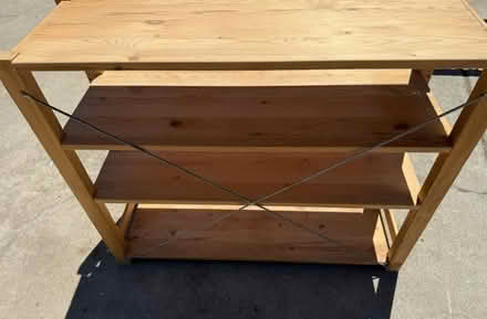 Photo of free Wood Shelf Unit (Cupertino - DeAnza and 280) #3
