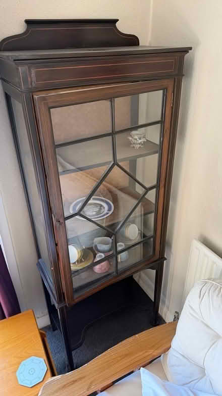 Photo of free Wooden display cabinet (Twickenham TW1) #1