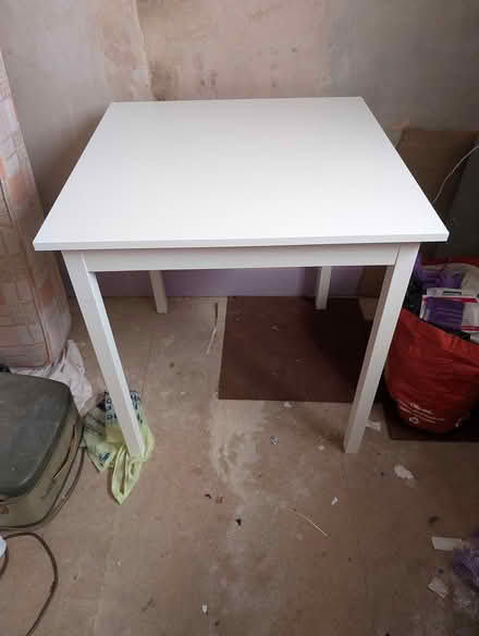 Photo of free Compact white table (Wallasey, CH44) #2
