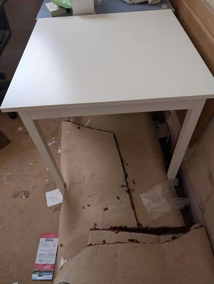 Photo of free Compact white table (Wallasey, CH44) #3