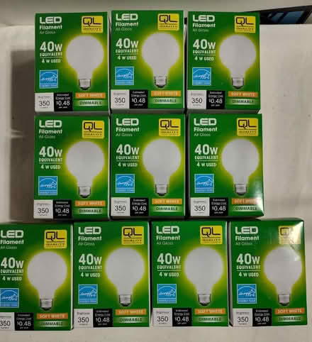 Photo of free 10 NEW 40 watt vanity light bulbs (Saugus) #1