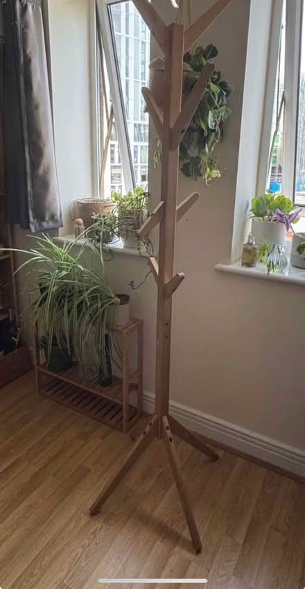 Photo of free Wooden coat stand (Pudding Mill Lane E15) #1