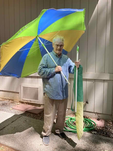 Photo of free Umbrella w/damaged clamp on stick (Brunswick/Glenwood Basin) #1