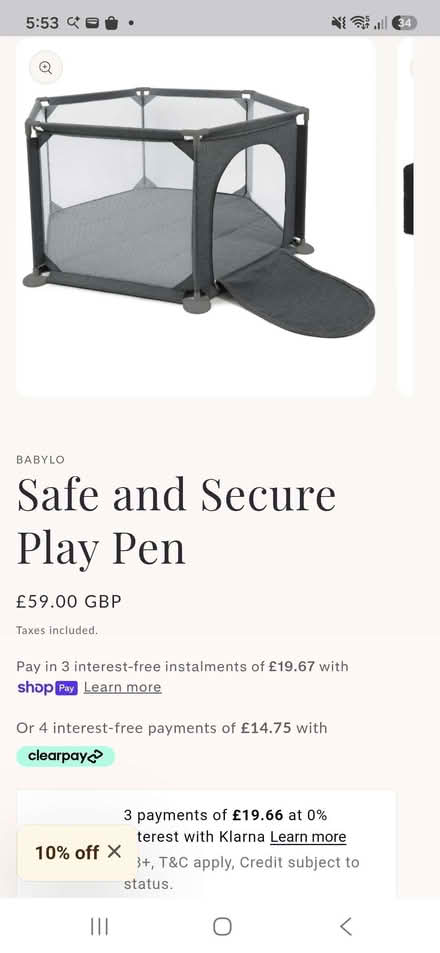 Photo of free Hexagonal play pen (Caversham RG4) #1