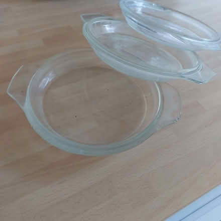 Photo of free 3 Pyrex casserole lids (Fords Farm RG31) #1