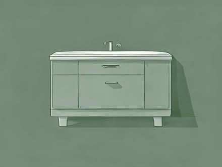 Photo of Grey bathroom cabinet (Streatham Park SW16) #1