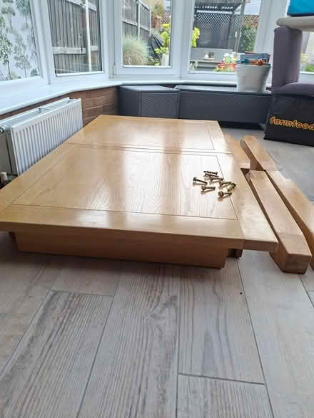 Photo of free Extending oak dining table (Harlow Cm18 6ed) #1