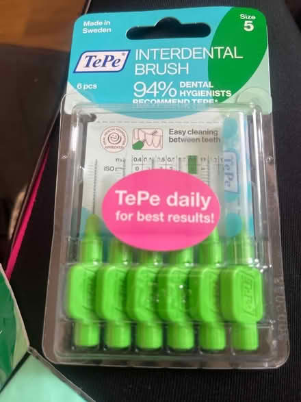 Photo of free TePe size 5 (0.8mm) interdental brushes x10 (Emscote Mill CV34) #1