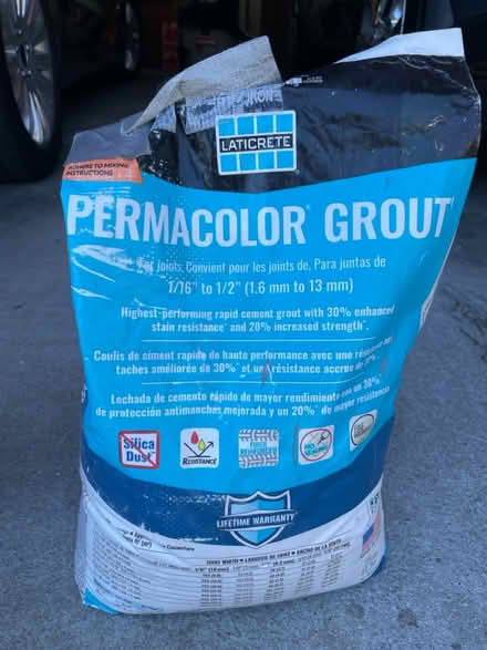 Photo of free Laticrete permacolor grout (Redwod City hills) #2