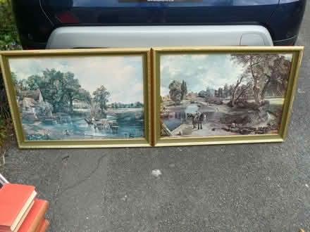 Photo of free 2 x large framed John Constable prints/pictures on board (Kempsey WR5) #1