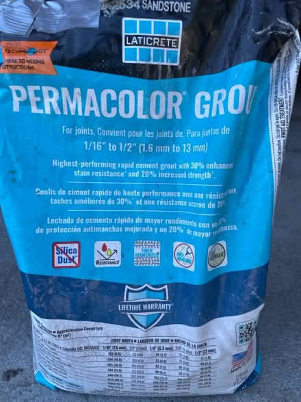 Photo of free Laticrete permacolor grout (Redwod City hills) #3